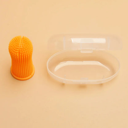 Pet Finger Toothbrush – Silicone Oral Cleaning Brush for Cats & Dogs
