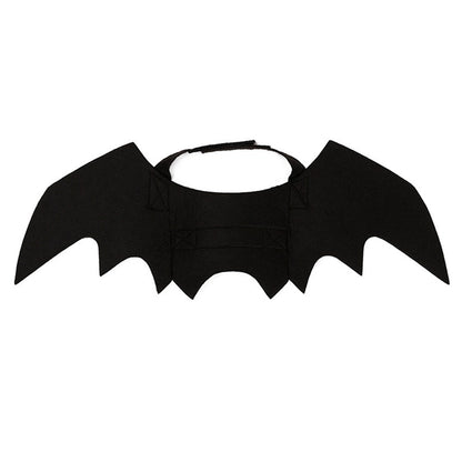 Halloween Pet Costume – Black Bat Wings Harness Outfit for Cats & Dogs