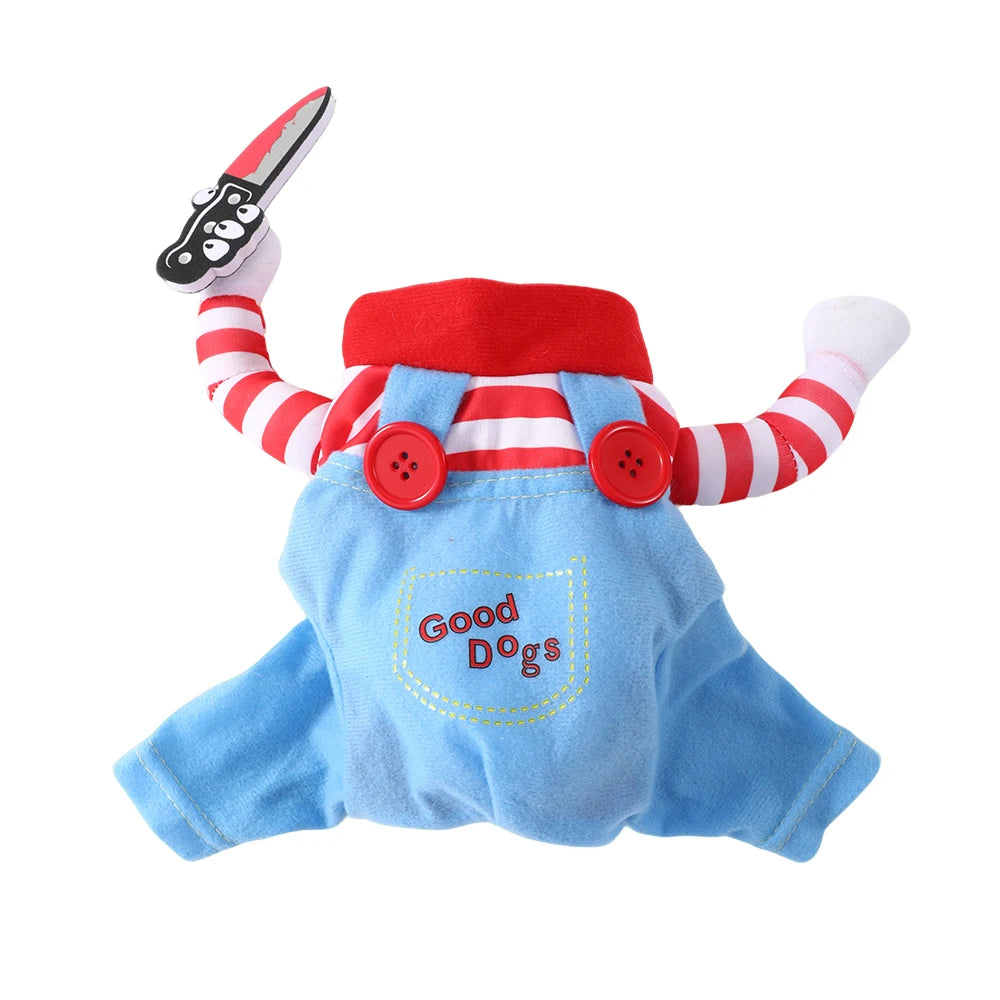 Halloween Pet Costume – Adjustable Funny Cosplay Outfit for Dogs & Cats