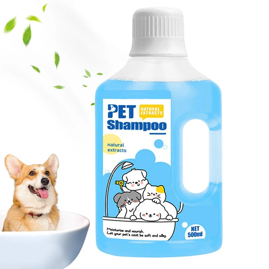 500ml Pet Shampoo – Gentle & Deodorizing for Cats & Dogs