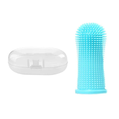 Pet Finger Toothbrush – Silicone Oral Cleaning Brush for Cats & Dogs