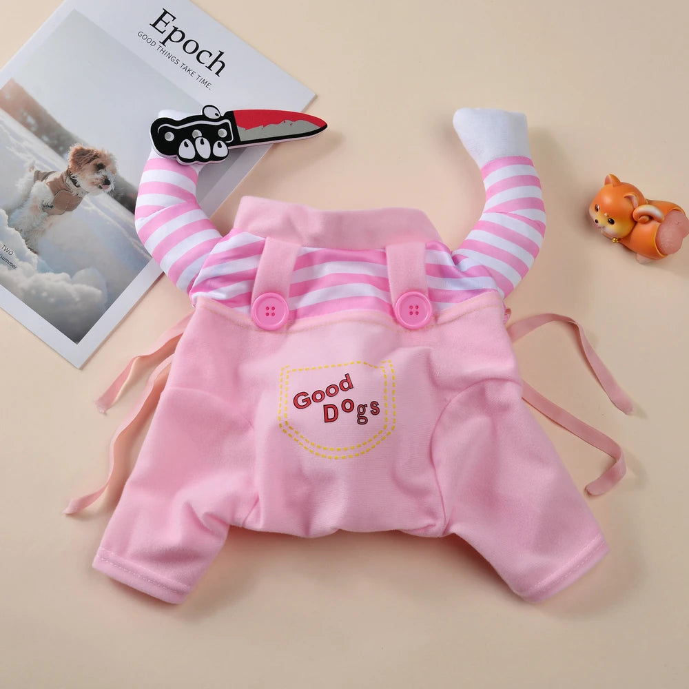 Halloween Pet Costume – Adjustable Funny Cosplay Outfit for Dogs & Cats