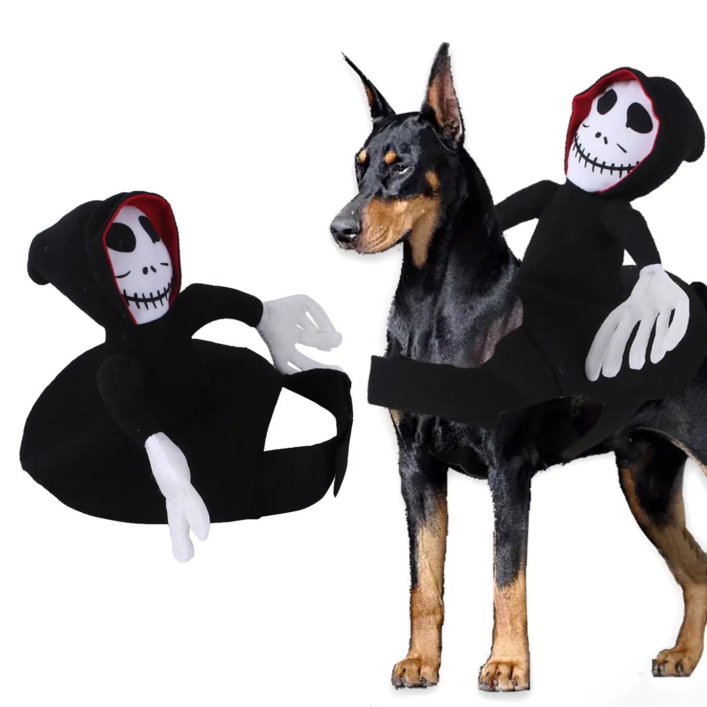 Halloween Pet Ghost Costume – Spooky Cute Dog & Cat Cape for Parties
