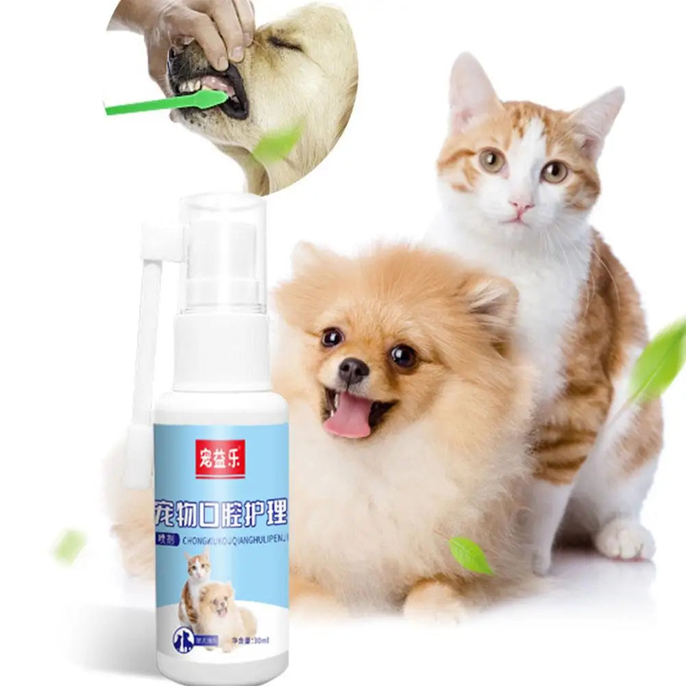 Pet Oral Care Spray – Freshens Breath, Cleans Teeth & Prevents Gingivitis for Dogs & Cats