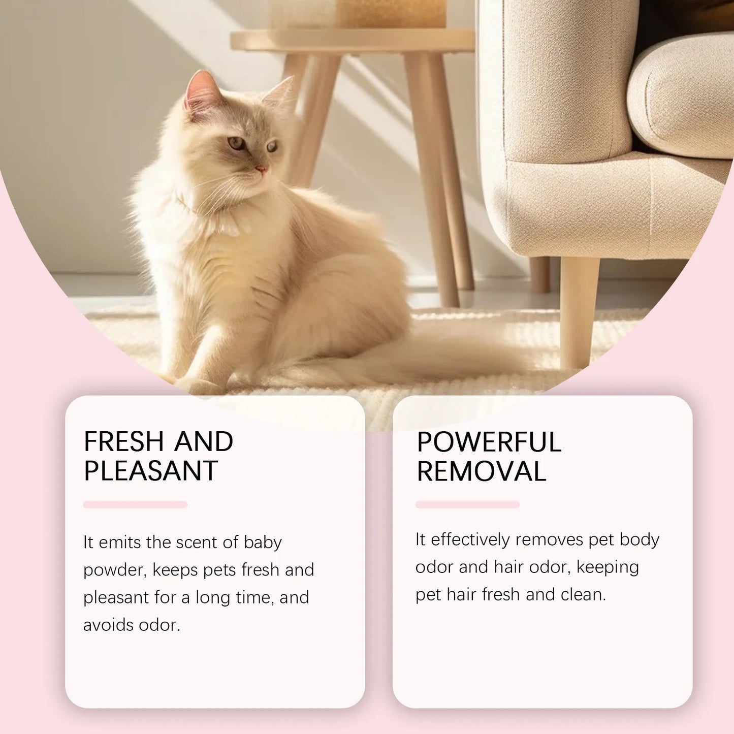 Deodorizing Dog & Cat Spray – Natural Odor Remover & Long-Lasting Cologne