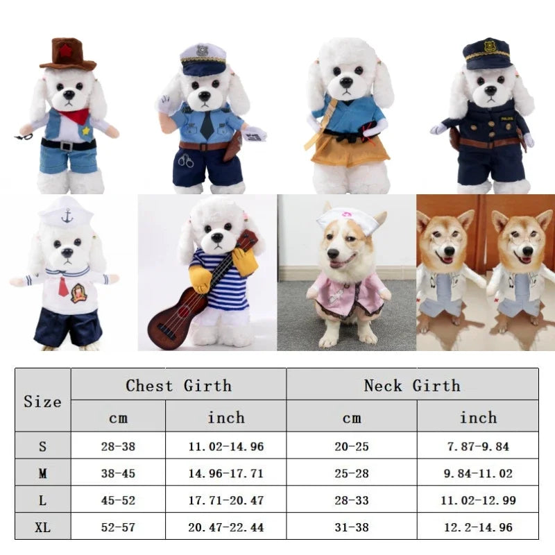 Pet Costume Clothes Suit for Cats & Dogs – Cute Cosplay Outfits for Halloween, Christmas & Parties
