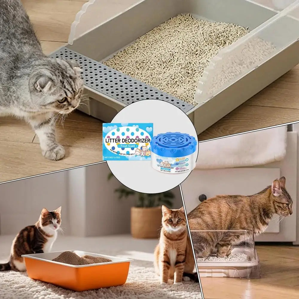 Cat Litter Box Deodorizer – Odor Eliminator Gel
