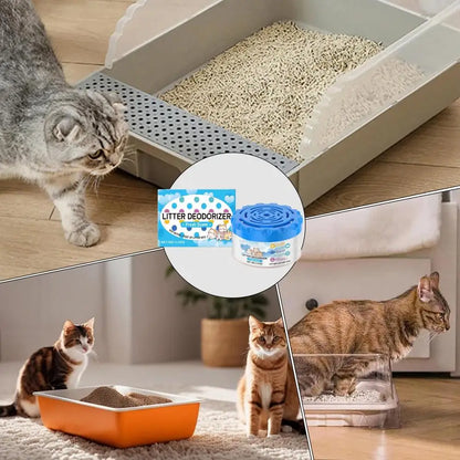 Cat Litter Box Deodorizer – Odor Eliminator Gel