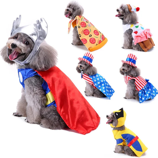Halloween & Christmas Pet Costume – Cat & Dog Cosplay Dress-Up Outfit