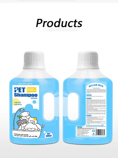 500ml Pet Shampoo – Gentle & Deodorizing for Cats & Dogs